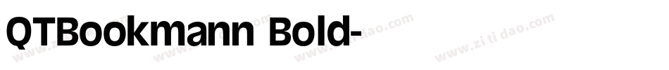 QTBookmann Bold字体转换